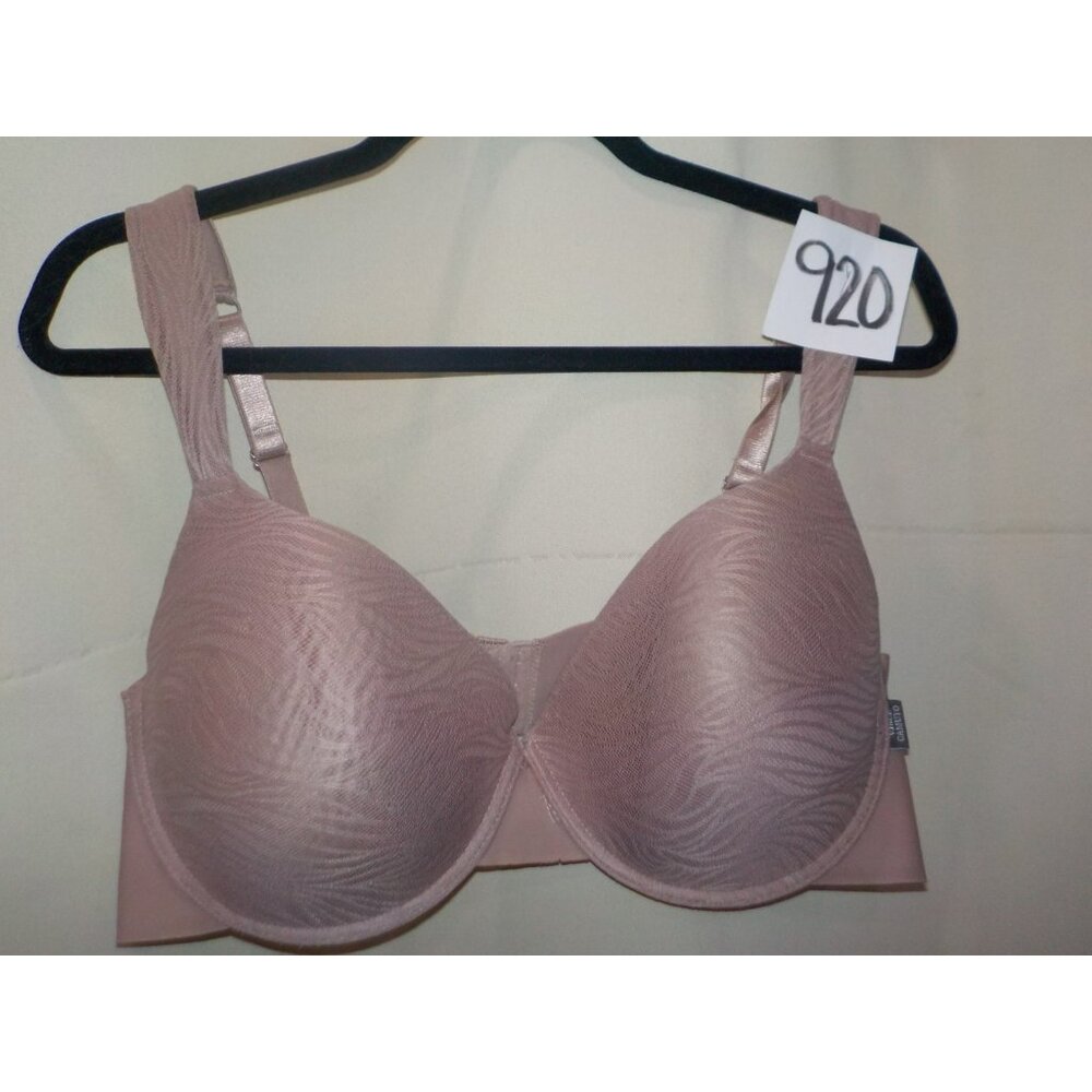Vince Camuto Underwire 3-Hook Padded Straps Taupe Bra Size 42C